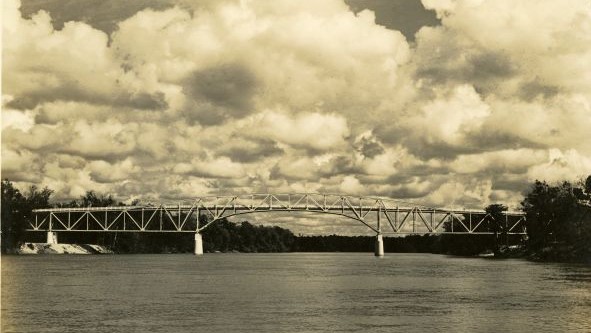 Blountstown Bridge over the Apalachicola River circa 1945