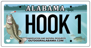 Alabama Department of Conservation and Natural Resources vehicle tag artwork
